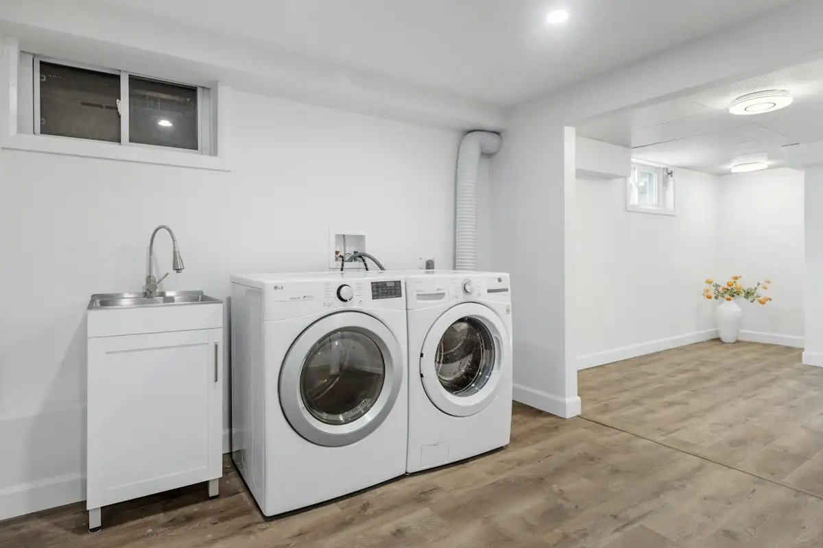 Laundry with washer and dryer